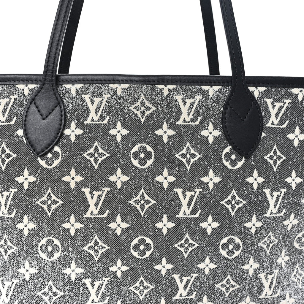 Louis Vuitton Denim Monogram Jacquard Neverfull MM Grey