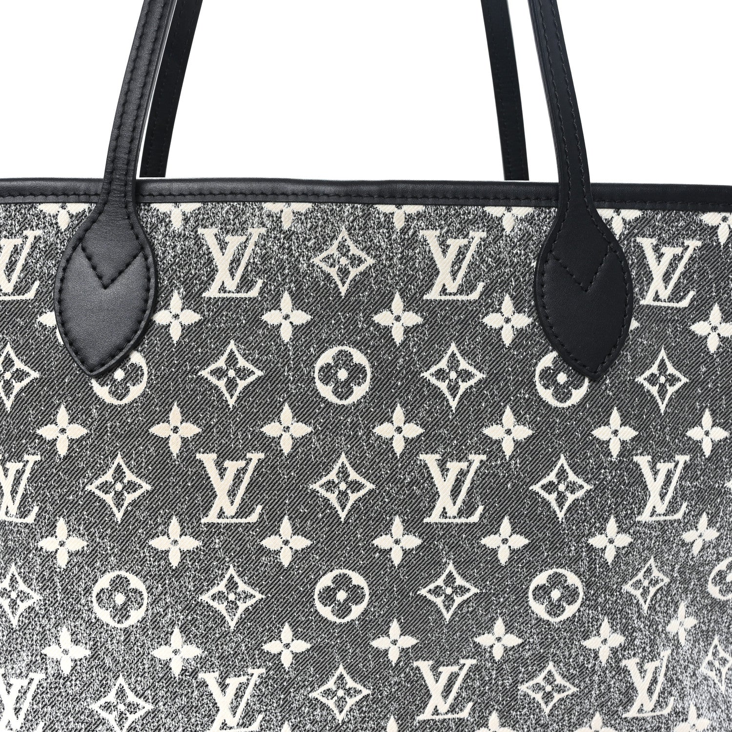Louis Vuitton Denim Monogram Jacquard Neverfull MM Grey
