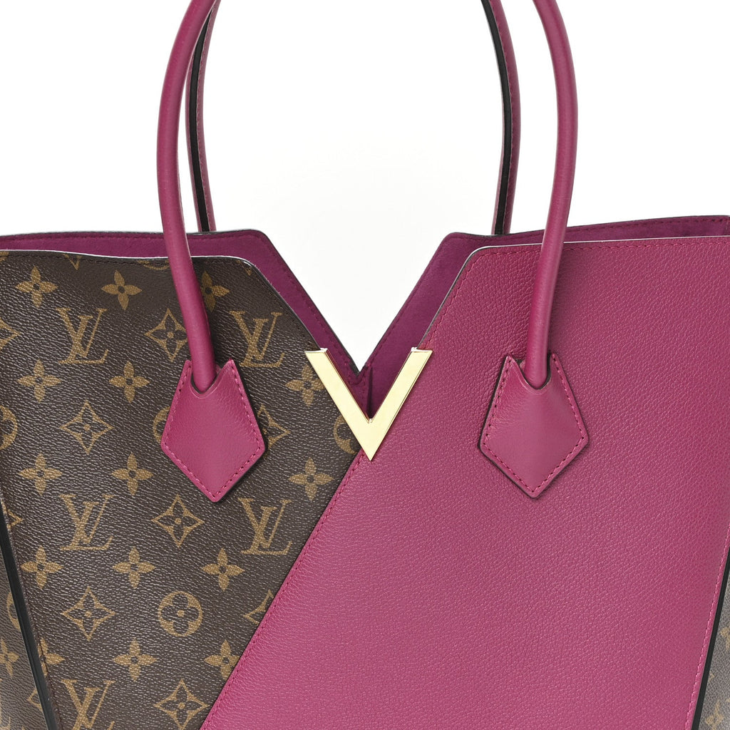 Louis Vuitton Calfskin Monogram Kimono Tote Grape