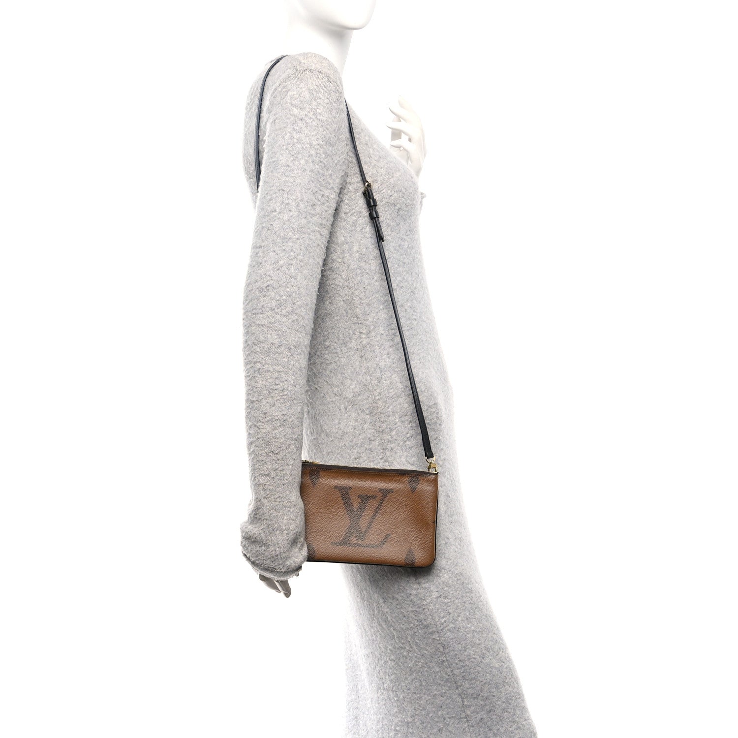 Louis Vuitton Reverse Monogram Giant Double Zip Pochette