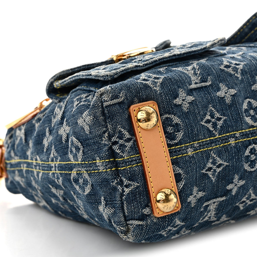 Louis Vuitton Monogram Denim Baggy PM Blue