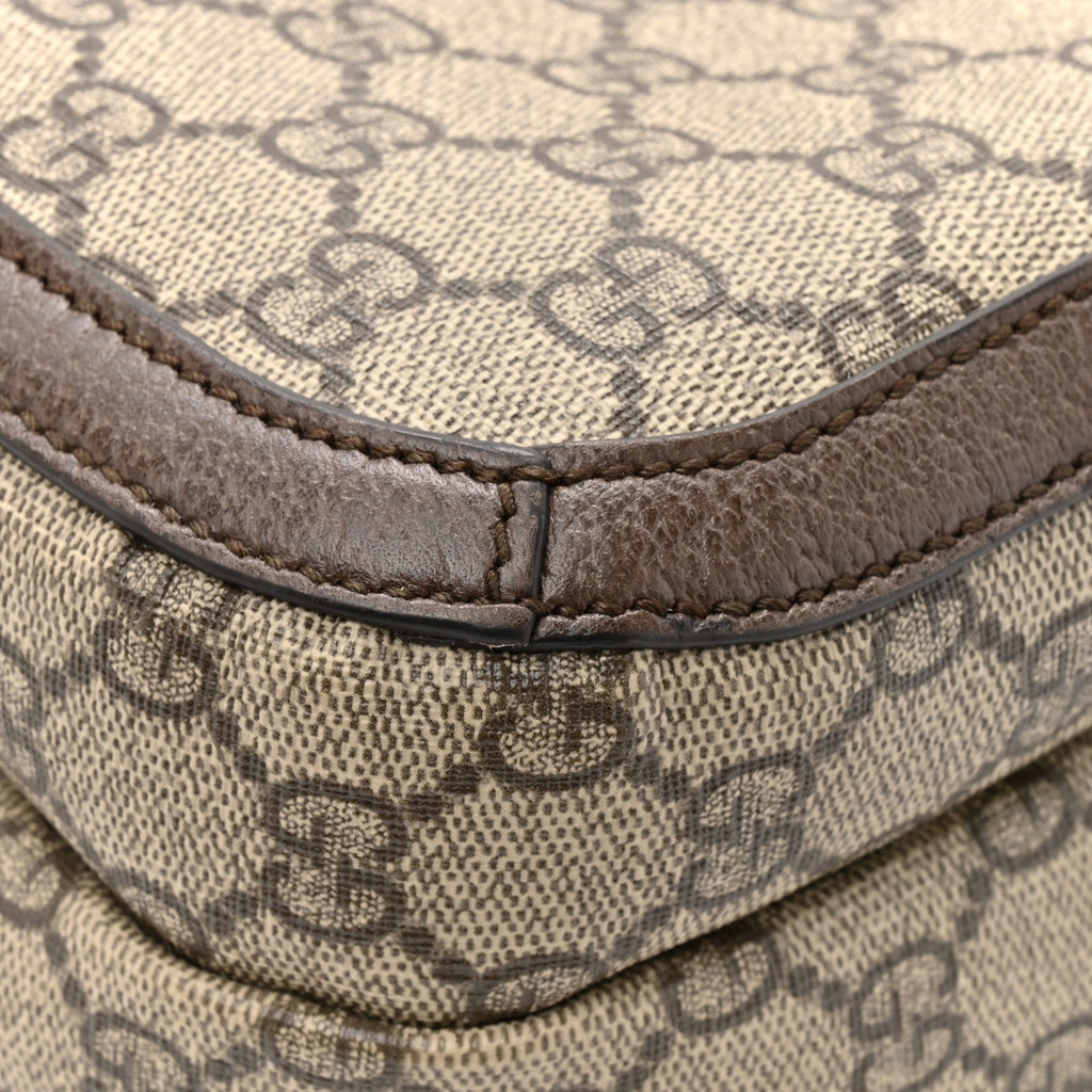 Gucci GG Supreme Monogram Medium Ophidia Day Backpack Beige Ebony New Acero