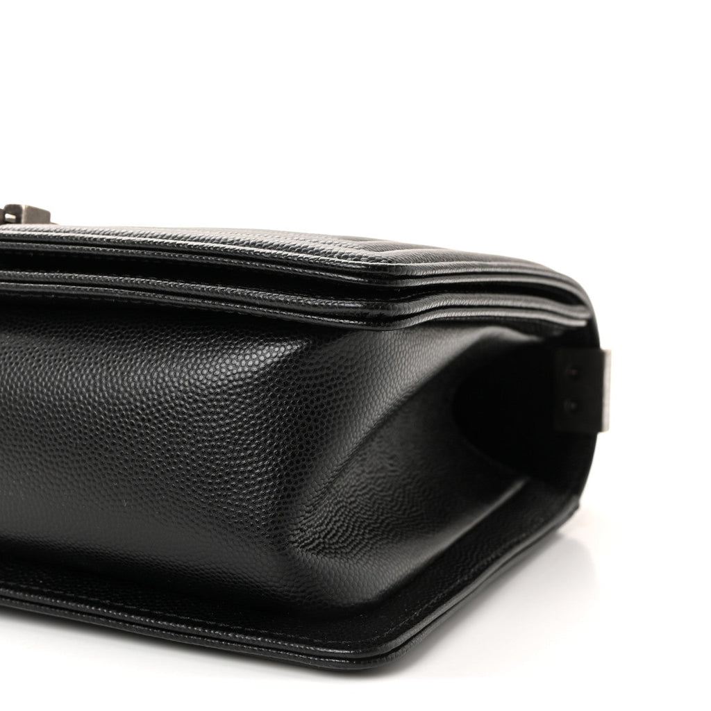 Chanel Caviar Quilted Medium Boy Flap Black