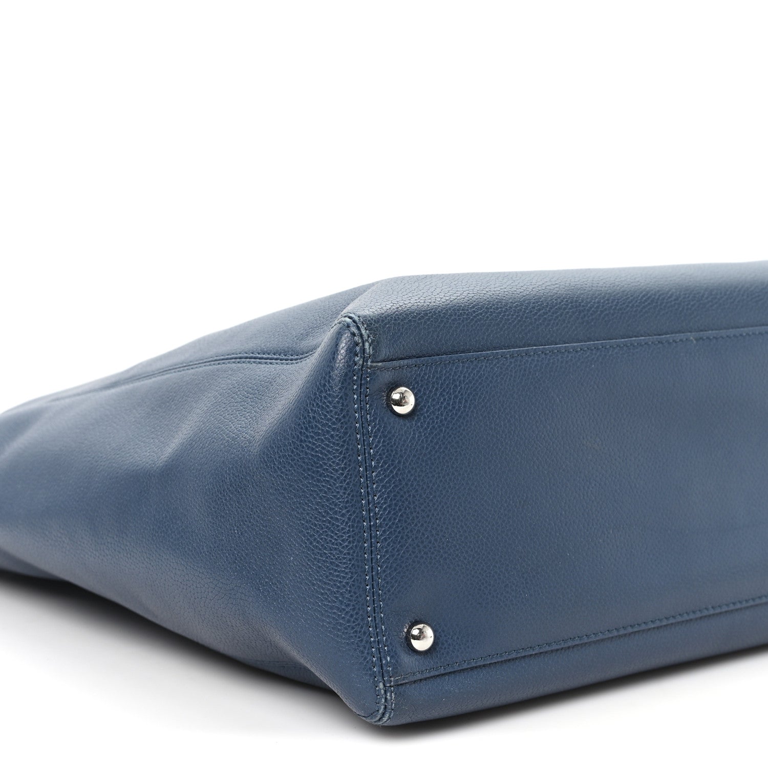 Chanel Caviar Tall Cerf Tote Blue