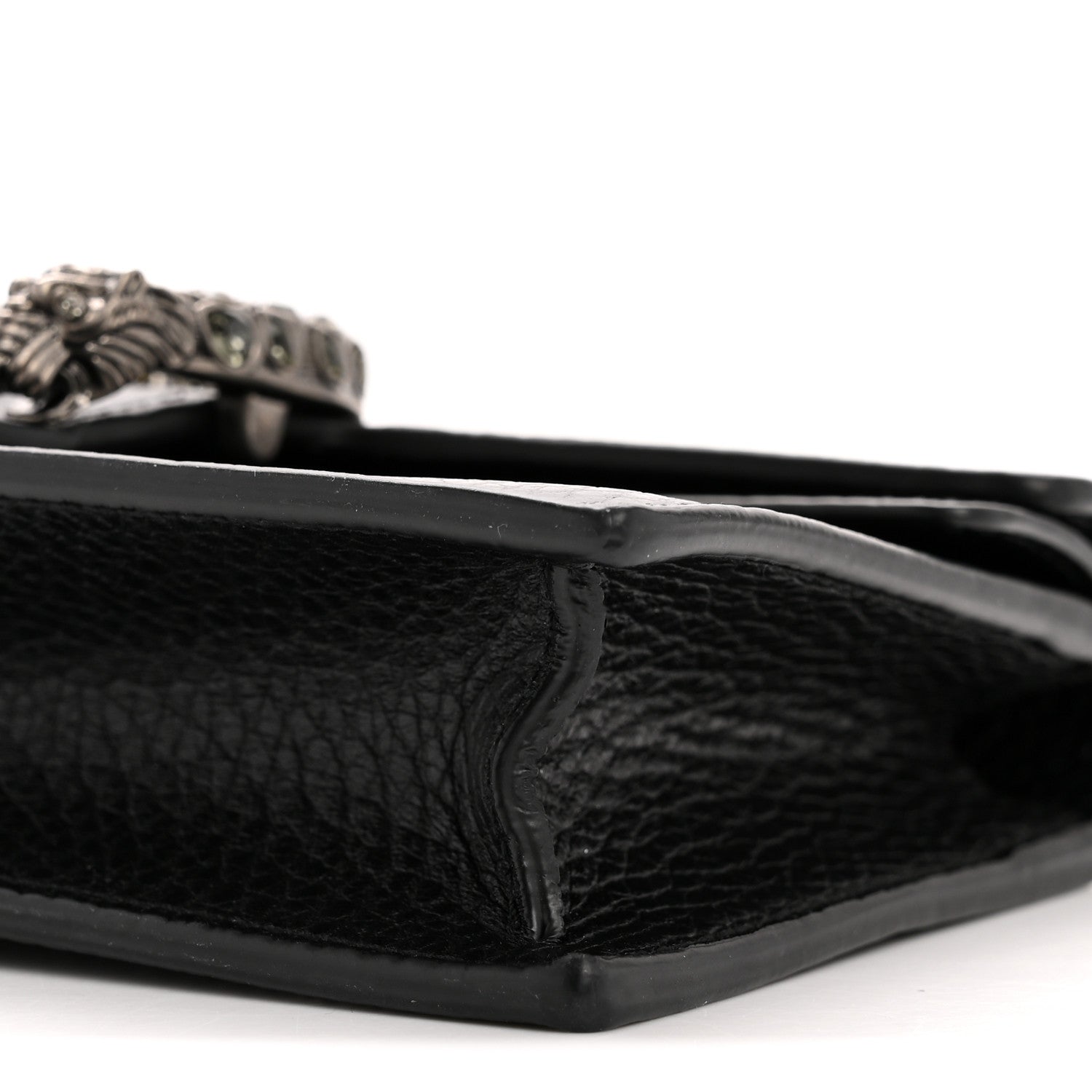 Gucci Calfskin Super Mini Dionysus Shoulder Bag Black