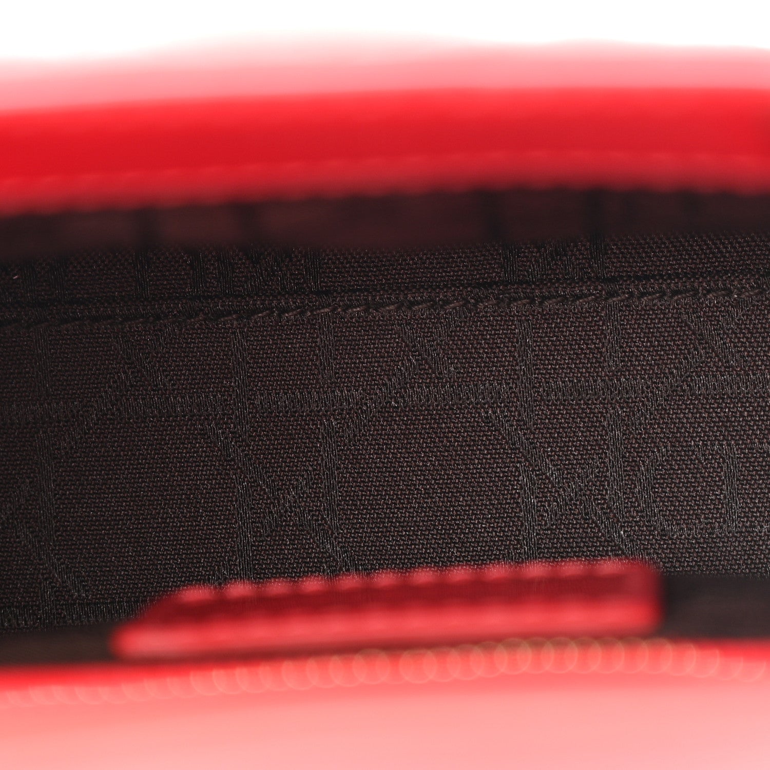 Christian Dior Patent Cannage Mini Lady Dior Red