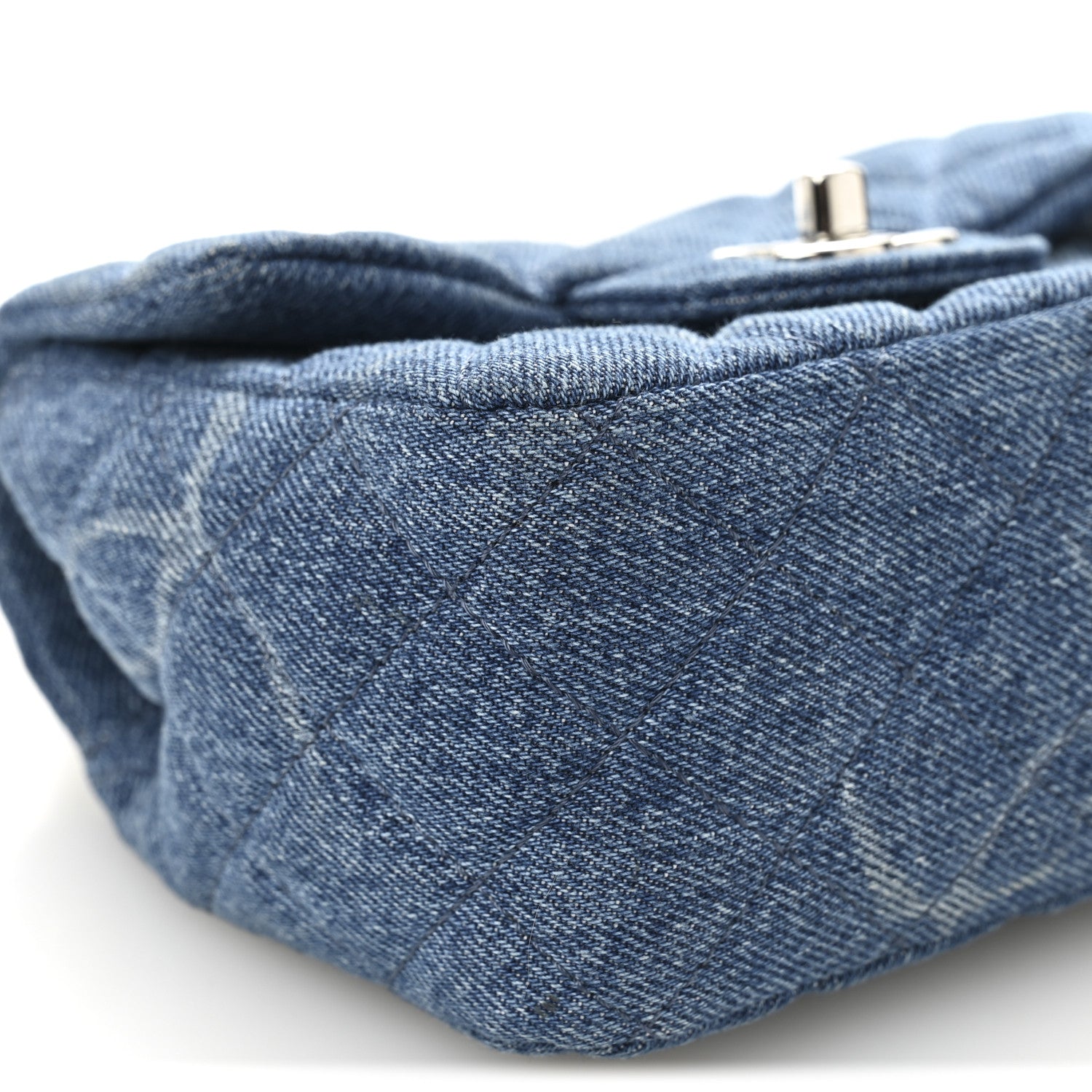 Chanel Denim CC Quilted Mini Square Flap Blue