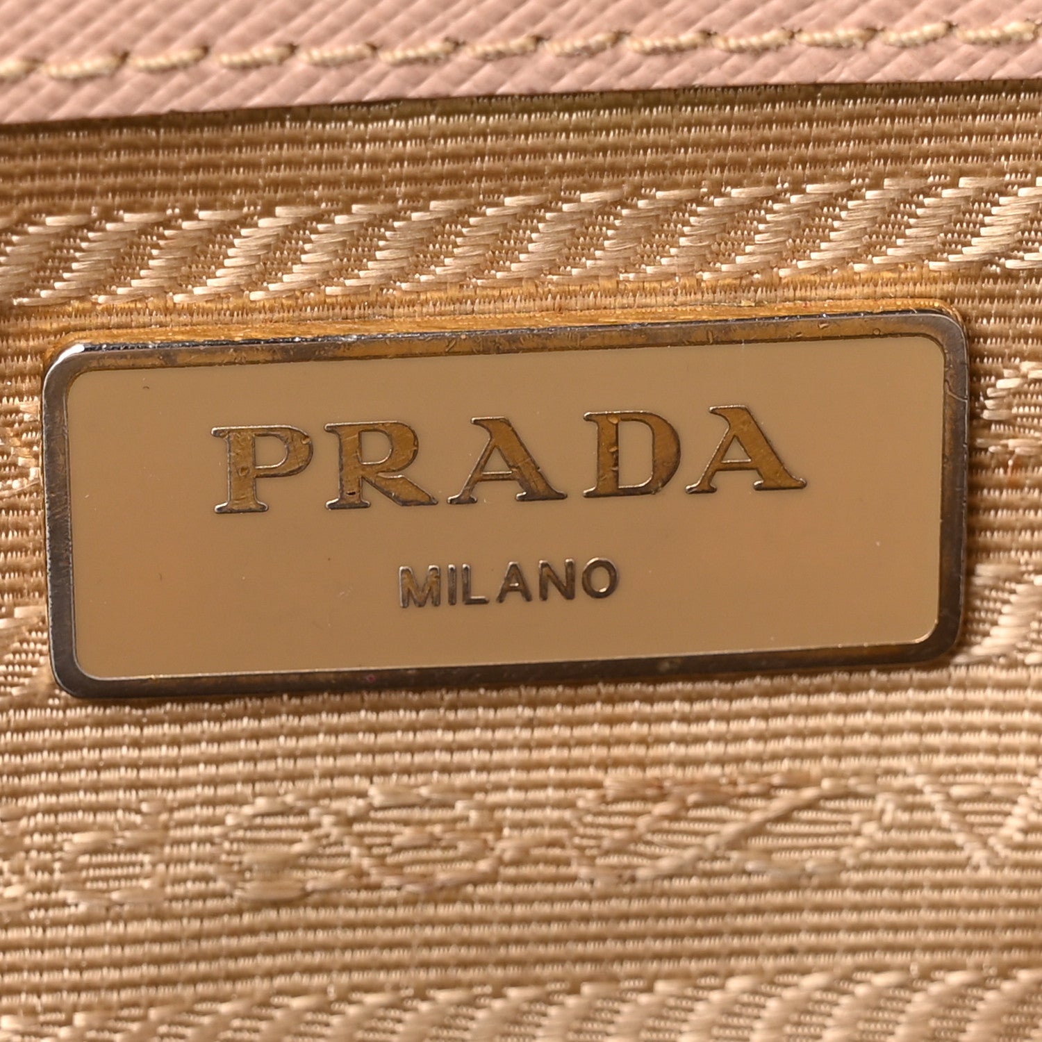 Prada Saffiano Small Galleria Double Zip Tote Cammeo