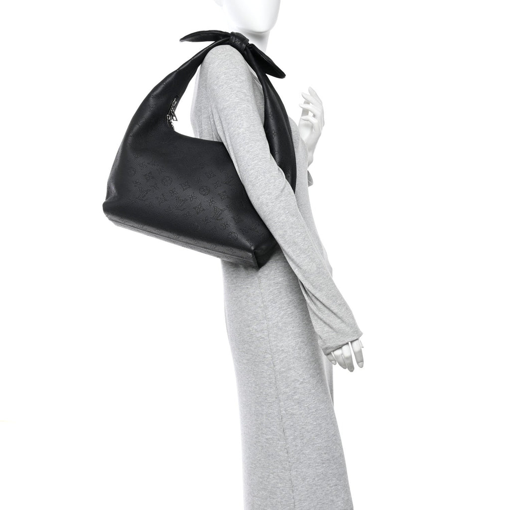 Louis Vuitton Mahina Why Knot MM Black