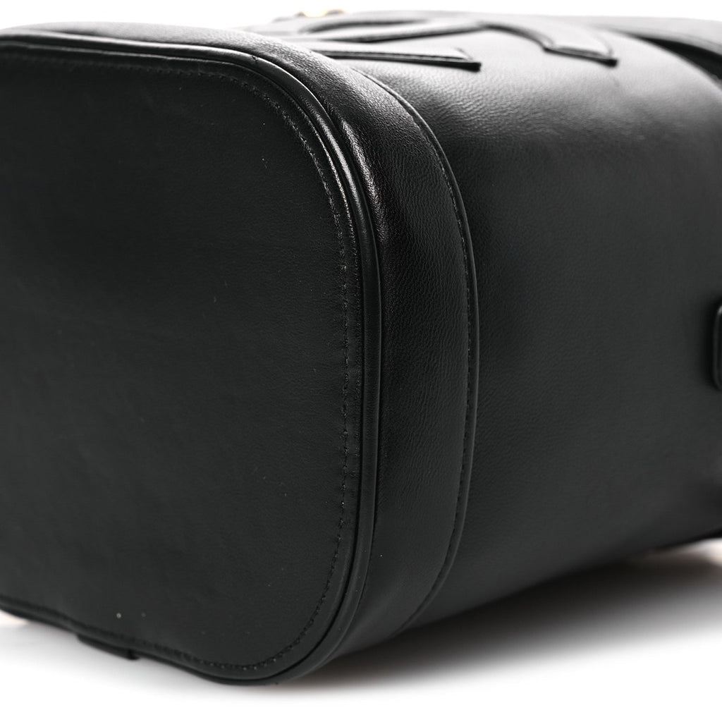 Chanel Lambskin Timeless Vanity Cosmetic Case Black