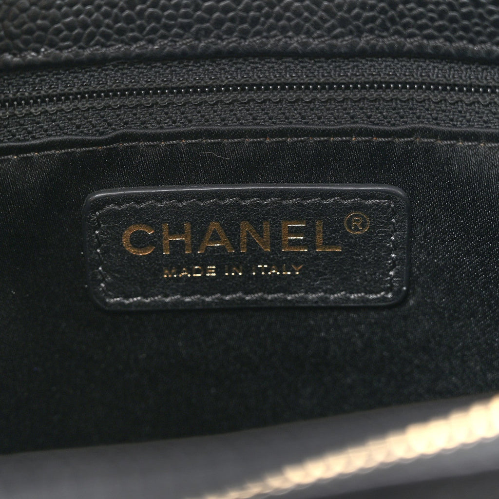 Chanel Caviar Quilted Grand Shopping Tote GST Black