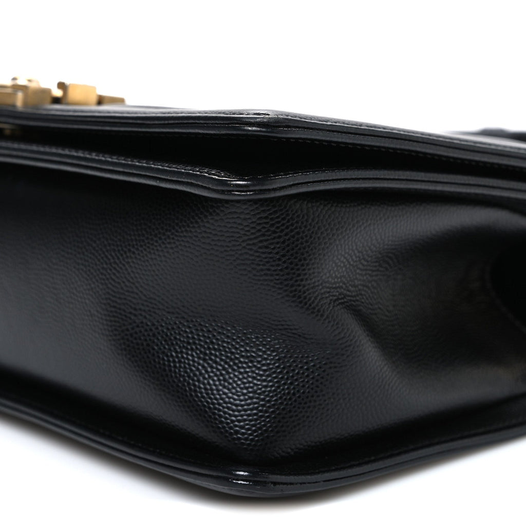 Chanel Caviar Quilted Medium Boy Flap Black