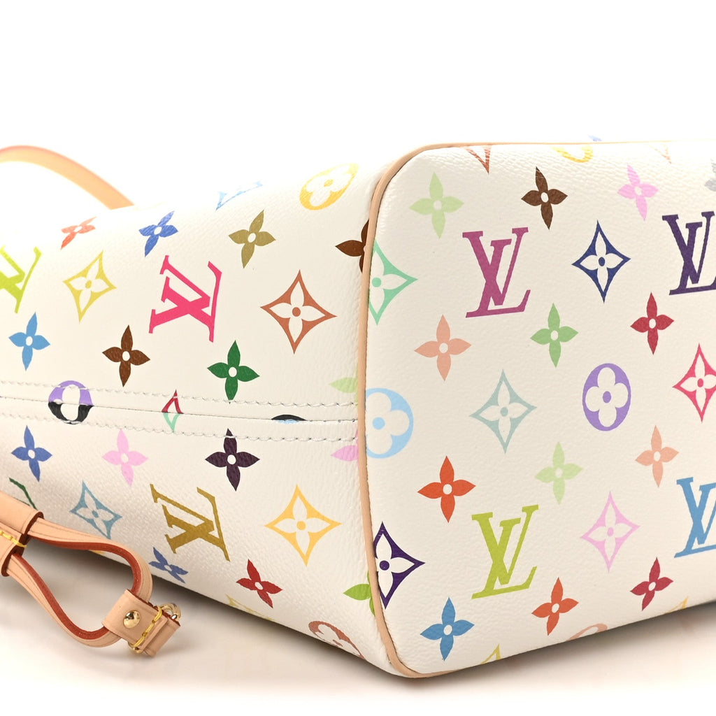Louis Vuitton LV X TM Monogram Multicolor Neverfull MM White