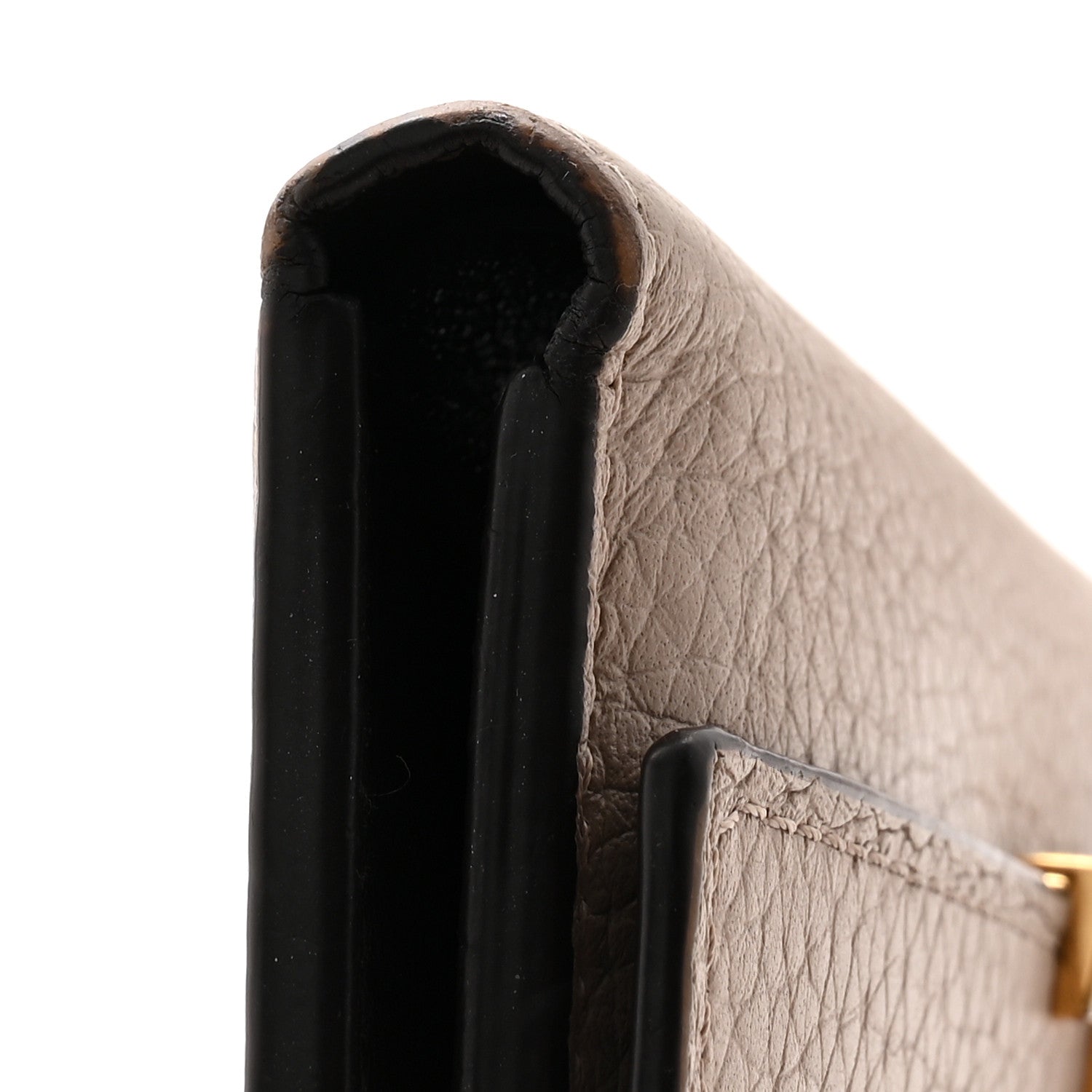 Louis Vuitton Taurillon Capucines Compact Wallet Galet