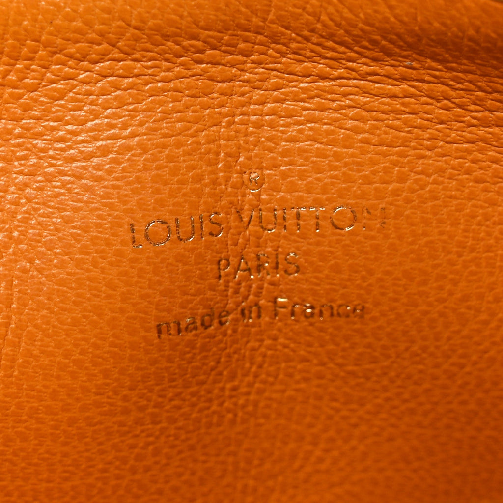 Louis Vuitton Lambskin Embossed Monogram Coussin MM Black
