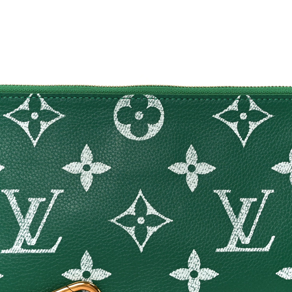 Louis Vuitton Calfskin Monogram Speedy P9 Bandouliere 50 Pochette Green