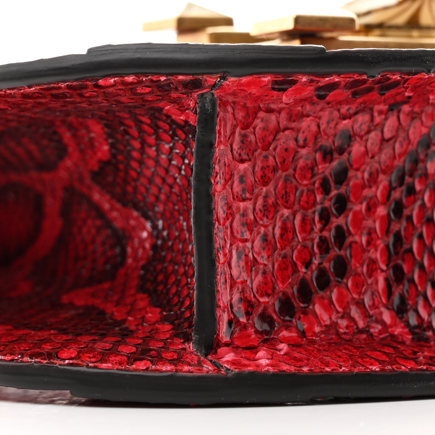Gucci Elaphe Radiata Small Osiride Shoulder Bag Hibiscus Red