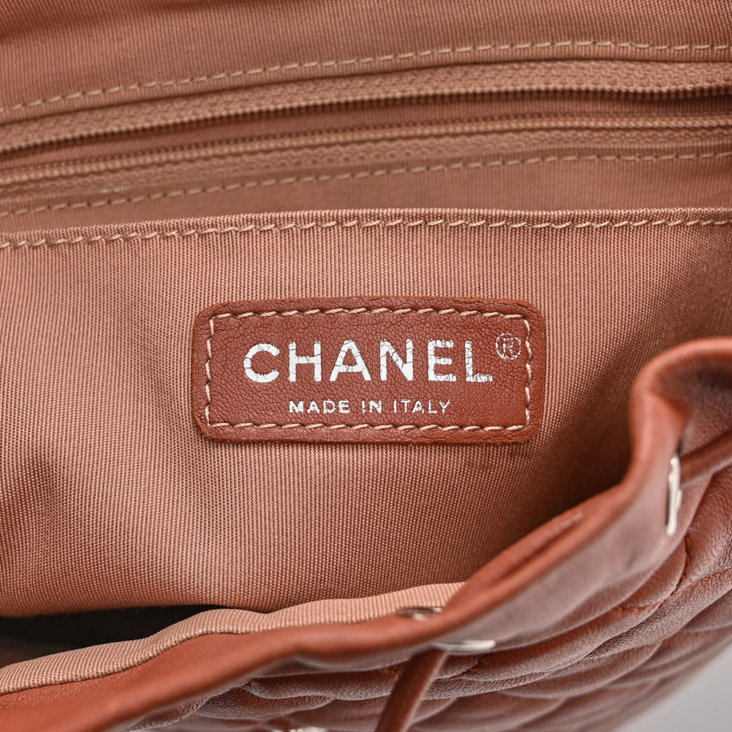 Chanel Lambskin Quilted Small Urban Spirit Backpack Brown