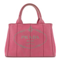 Prada Canapa Small Logo Tote Peonia