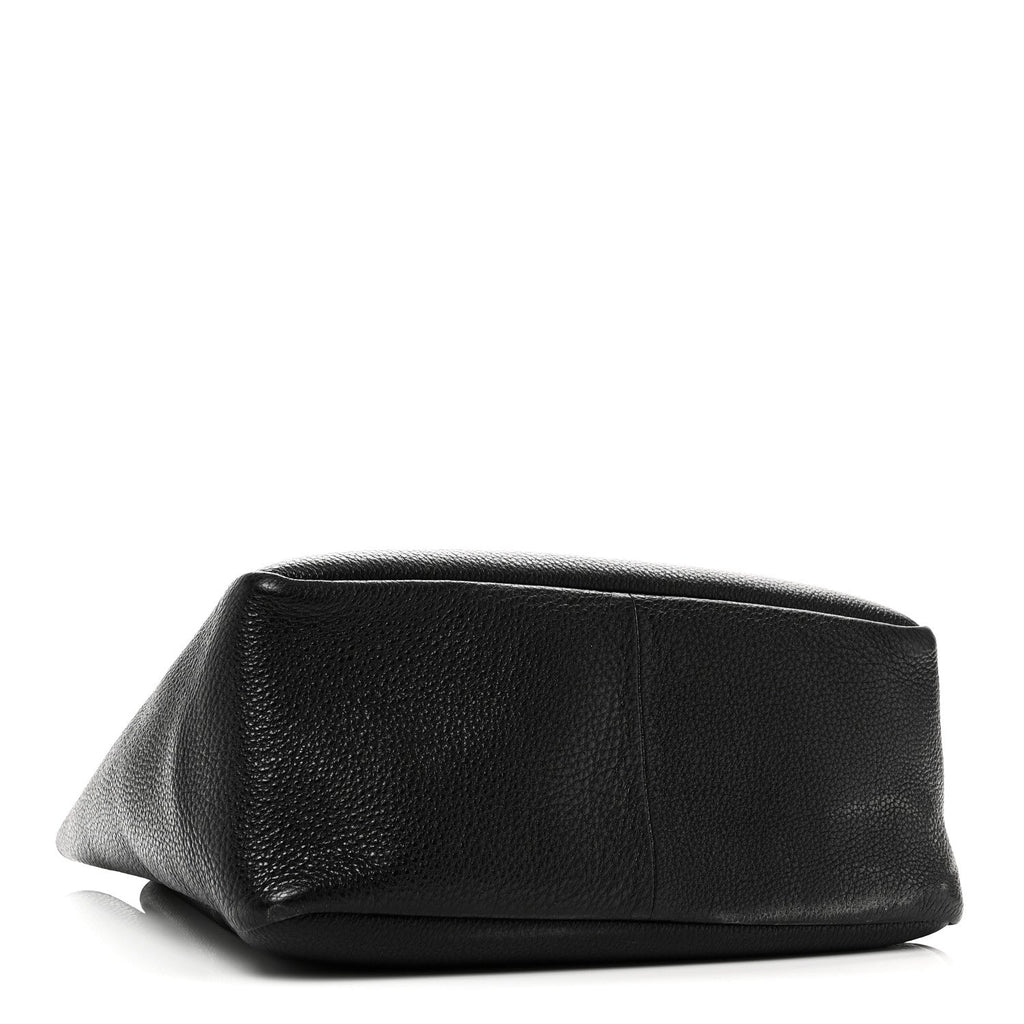 Prada Vitello Daino Soft Large Dynamique Tote Black