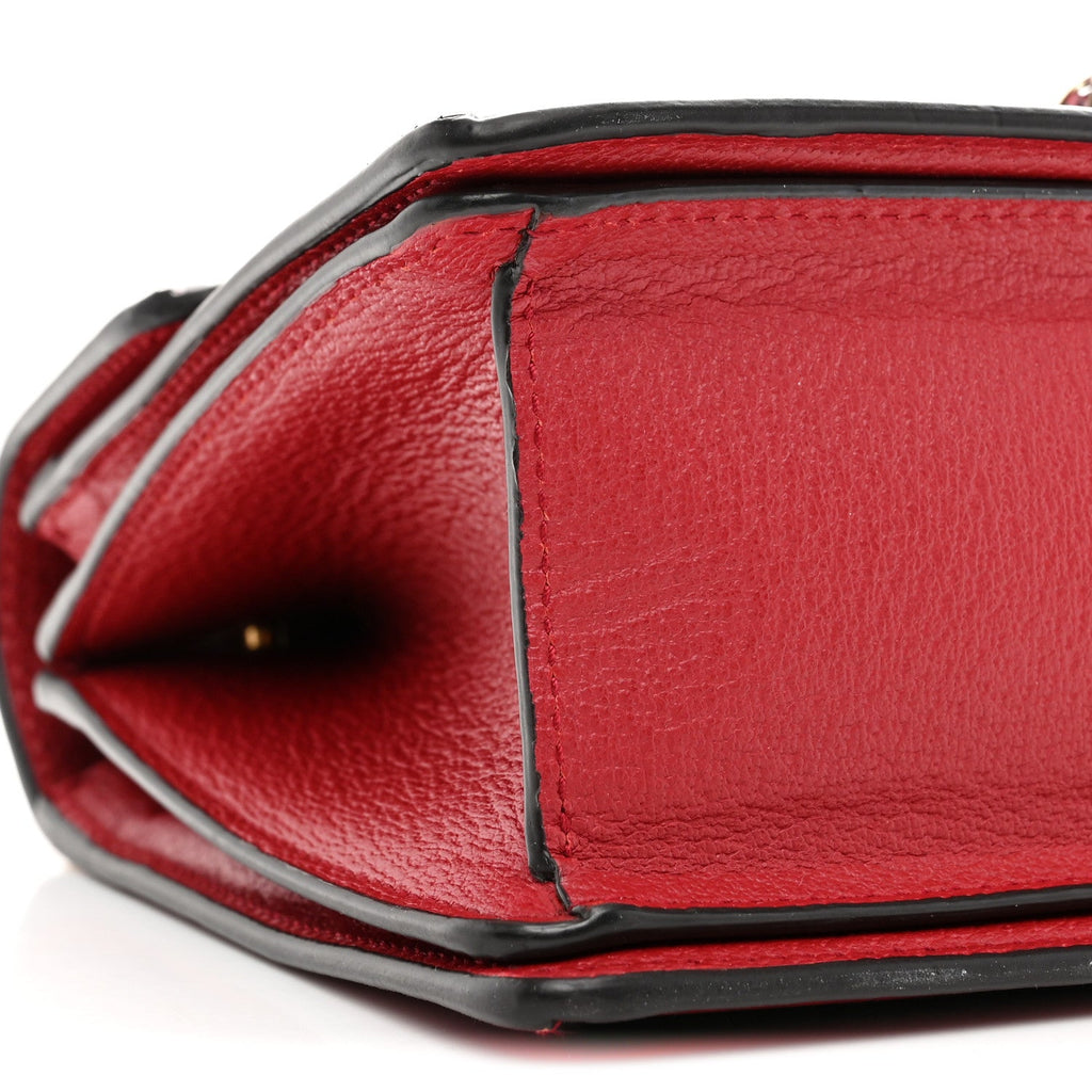 Gucci GG Supreme Monogram Small Queen Margaret Top Handle Bag Red