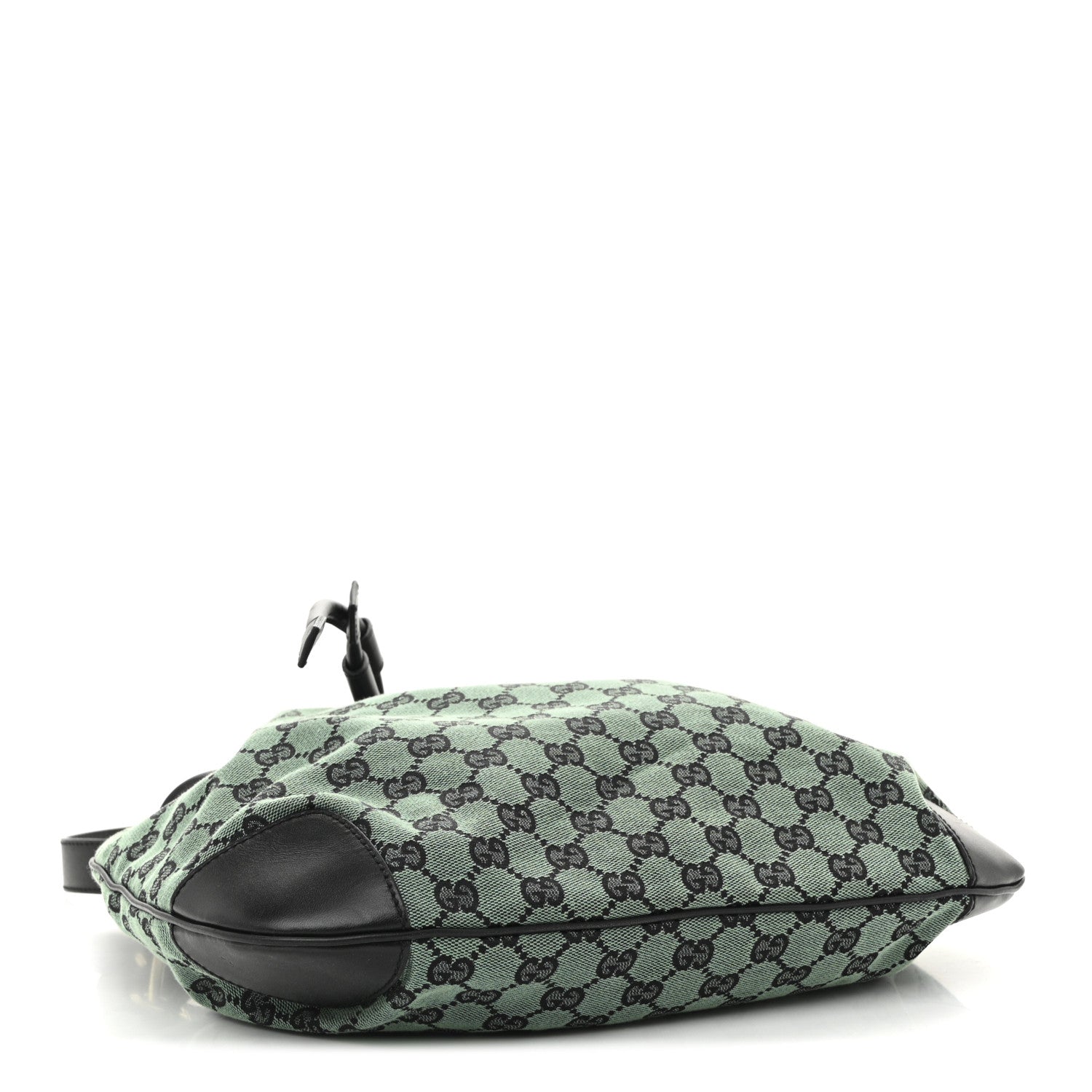 Gucci Monogram Drawstring Shoulder Bag Green