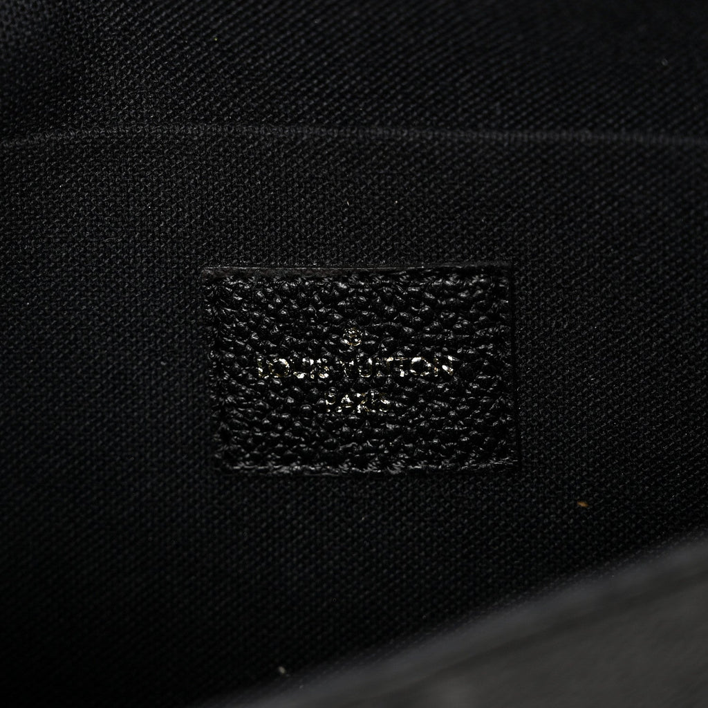 Louis Vuitton Empreinte Pochette Felicie Chain Wallet Black