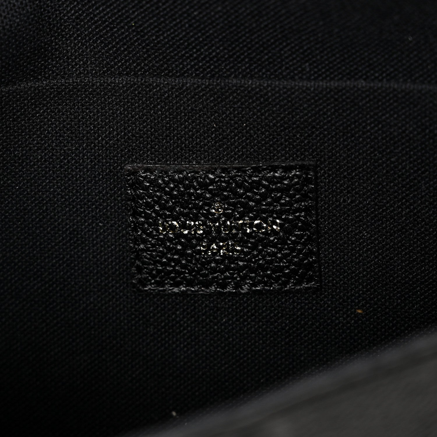 Louis Vuitton Empreinte Pochette Felicie Chain Wallet Black