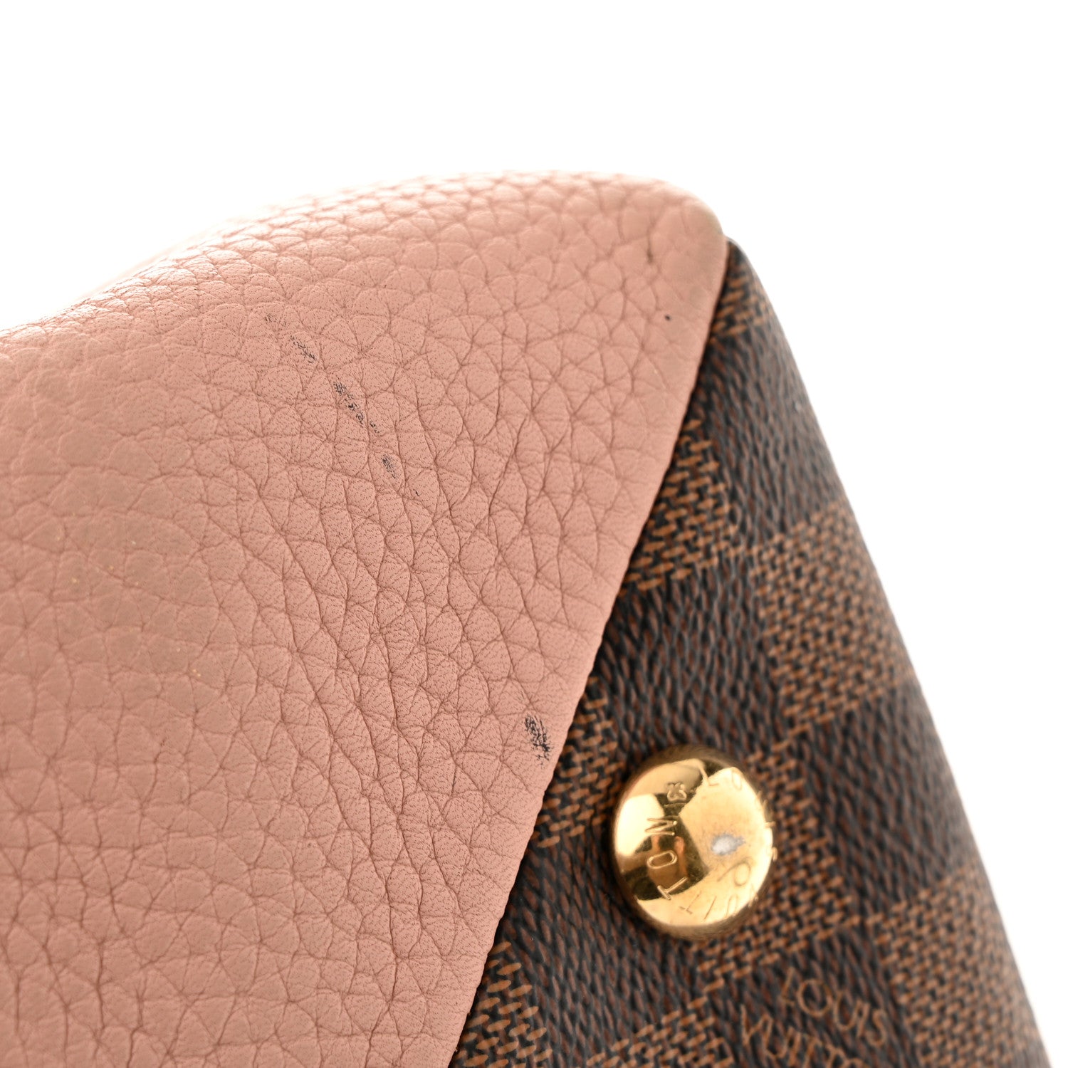 Louis Vuitton Damier Ebene Cuir Taurillon Brittany Magnolia
