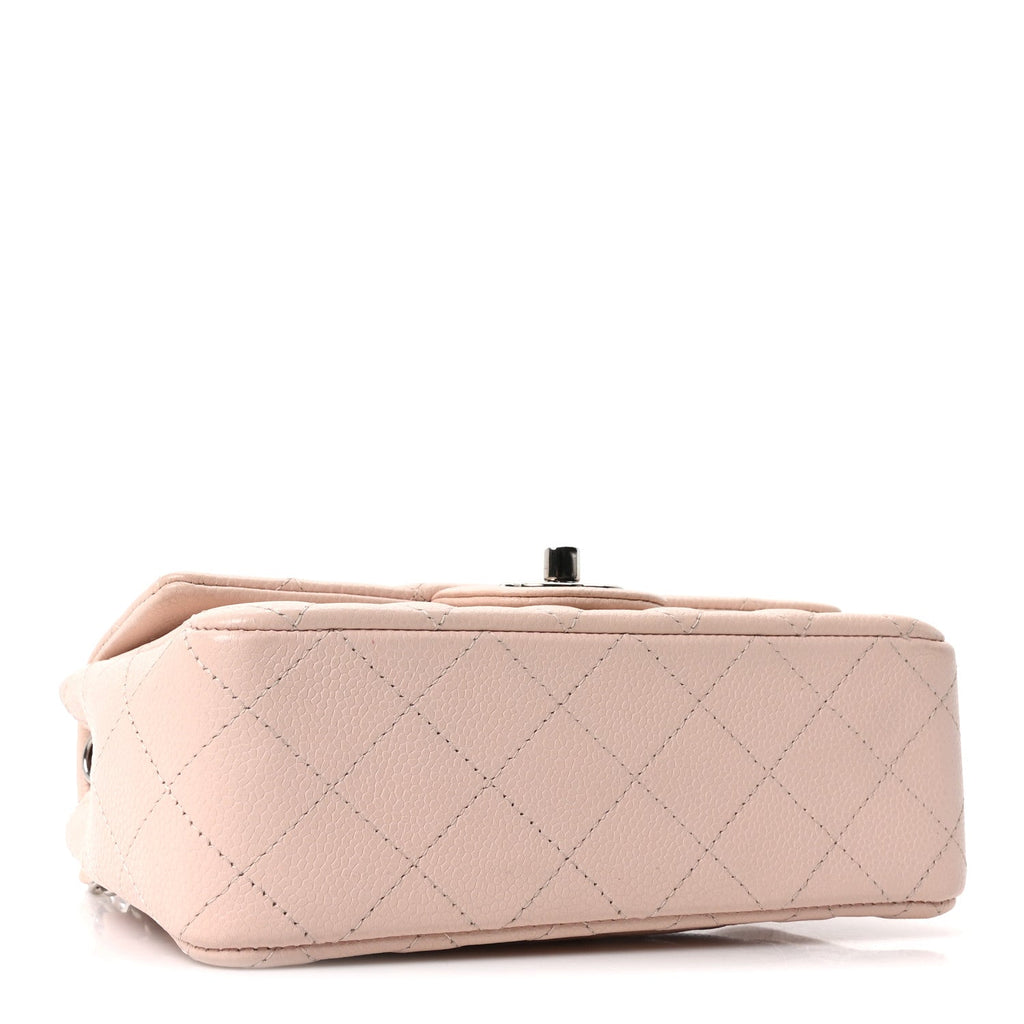 Chanel Caviar Quilted Mini Rectangular Flap Light Pink