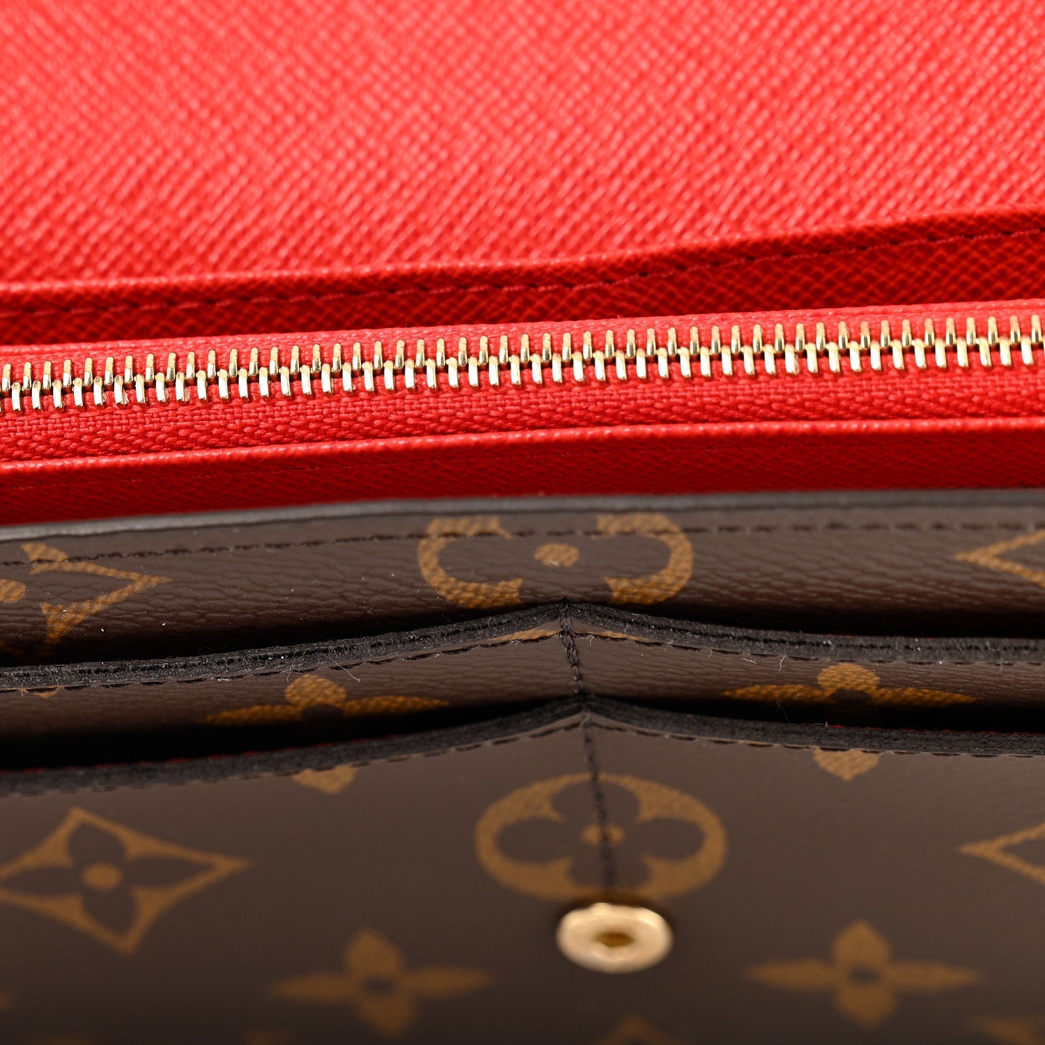 Louis Vuitton Monogram Sarah Wallet NM Coquelicot