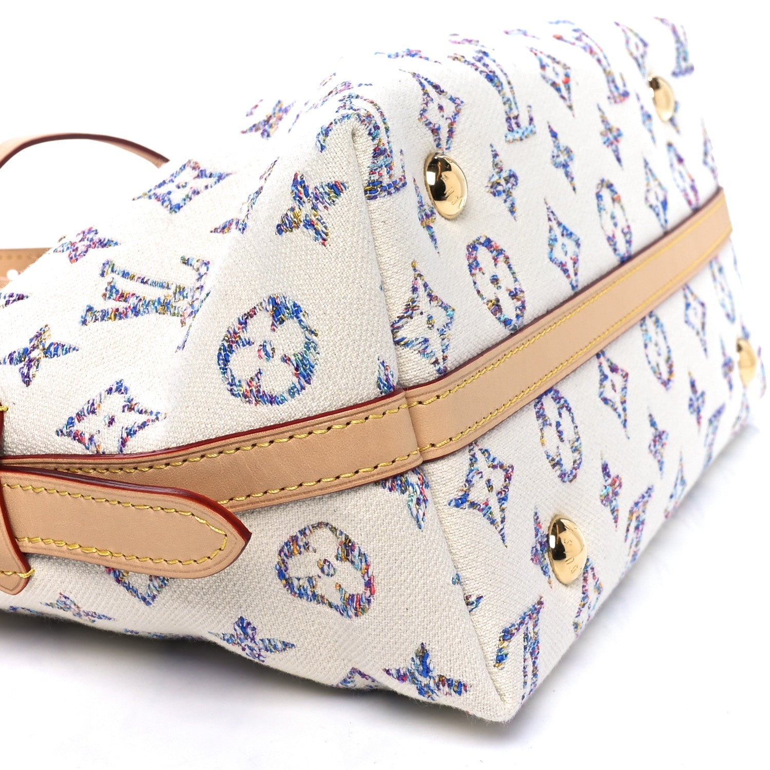 Louis Vuitton Monogram Jacquard CarryAll PM Multicolor Beige
