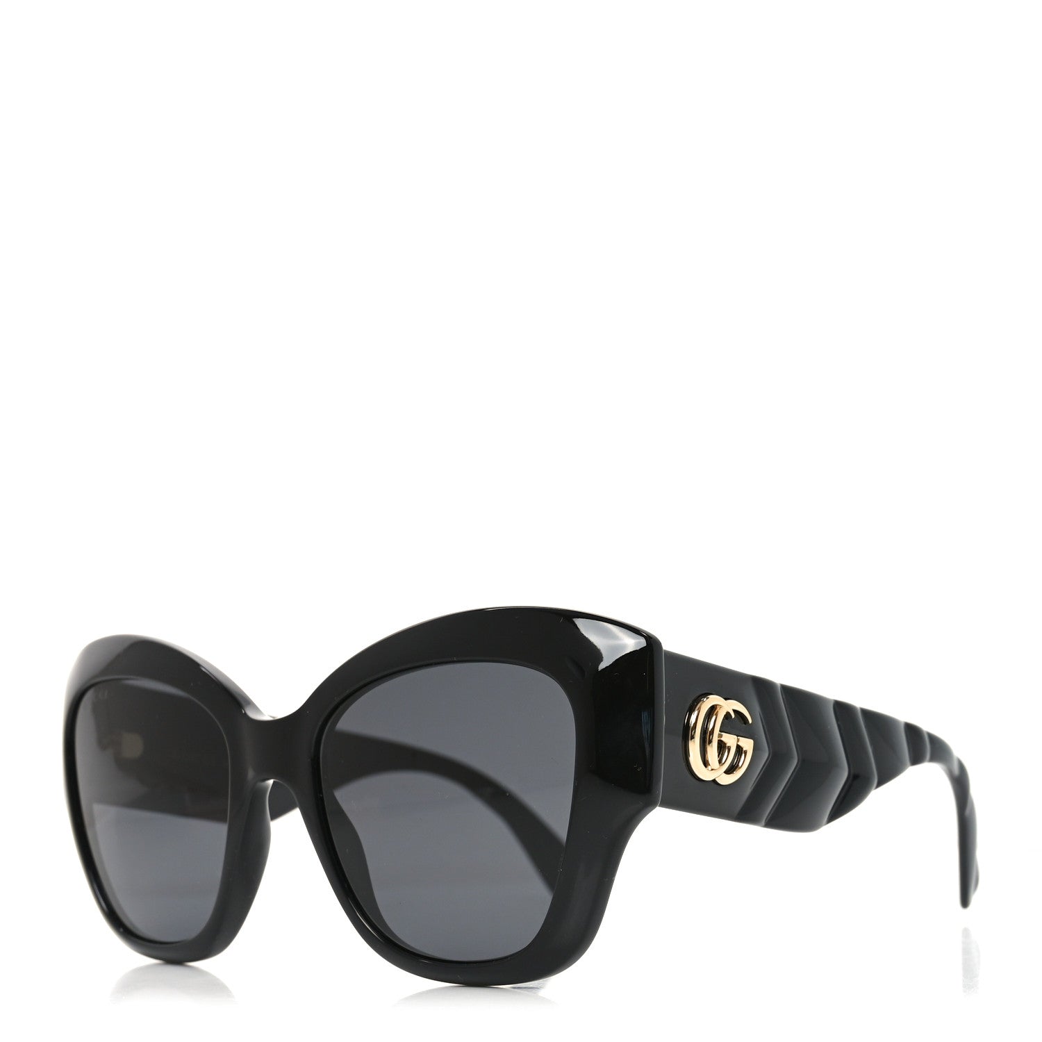 Gucci Acetate GG Butterfly Sunglasses GG0808S Black