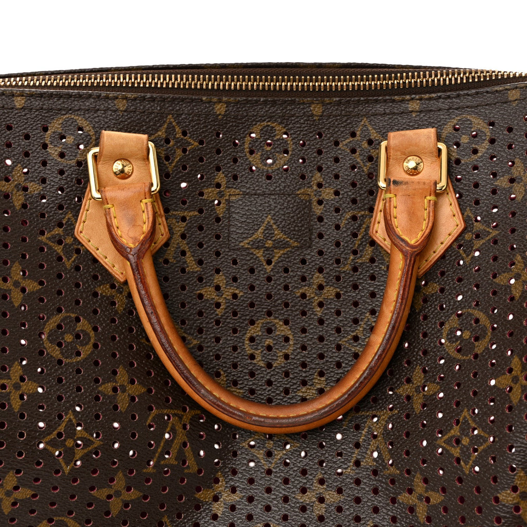 Louis Vuitton Monogram Perforated Speedy 30 Fuchsia
