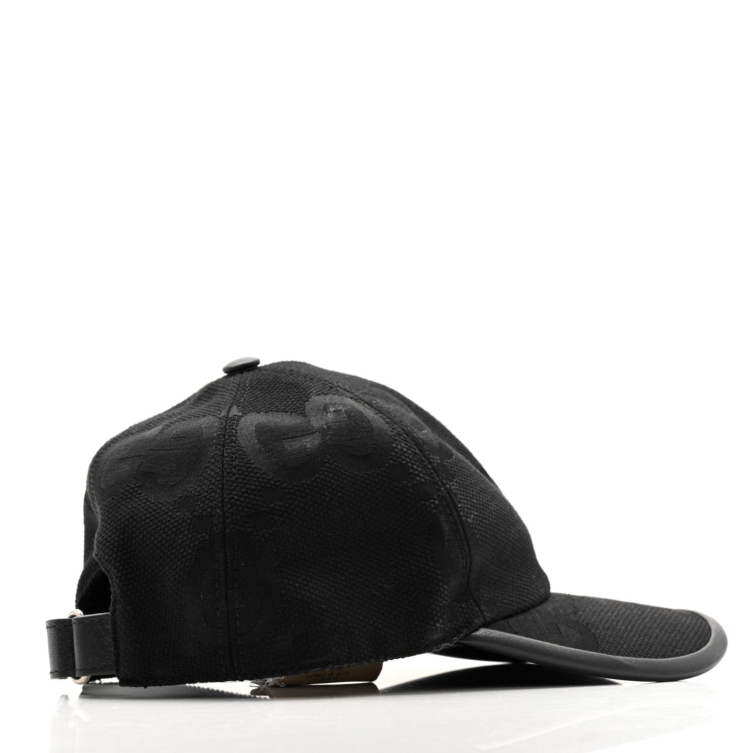 Gucci Monogram Jumbo GG Baseball Hat XS Black