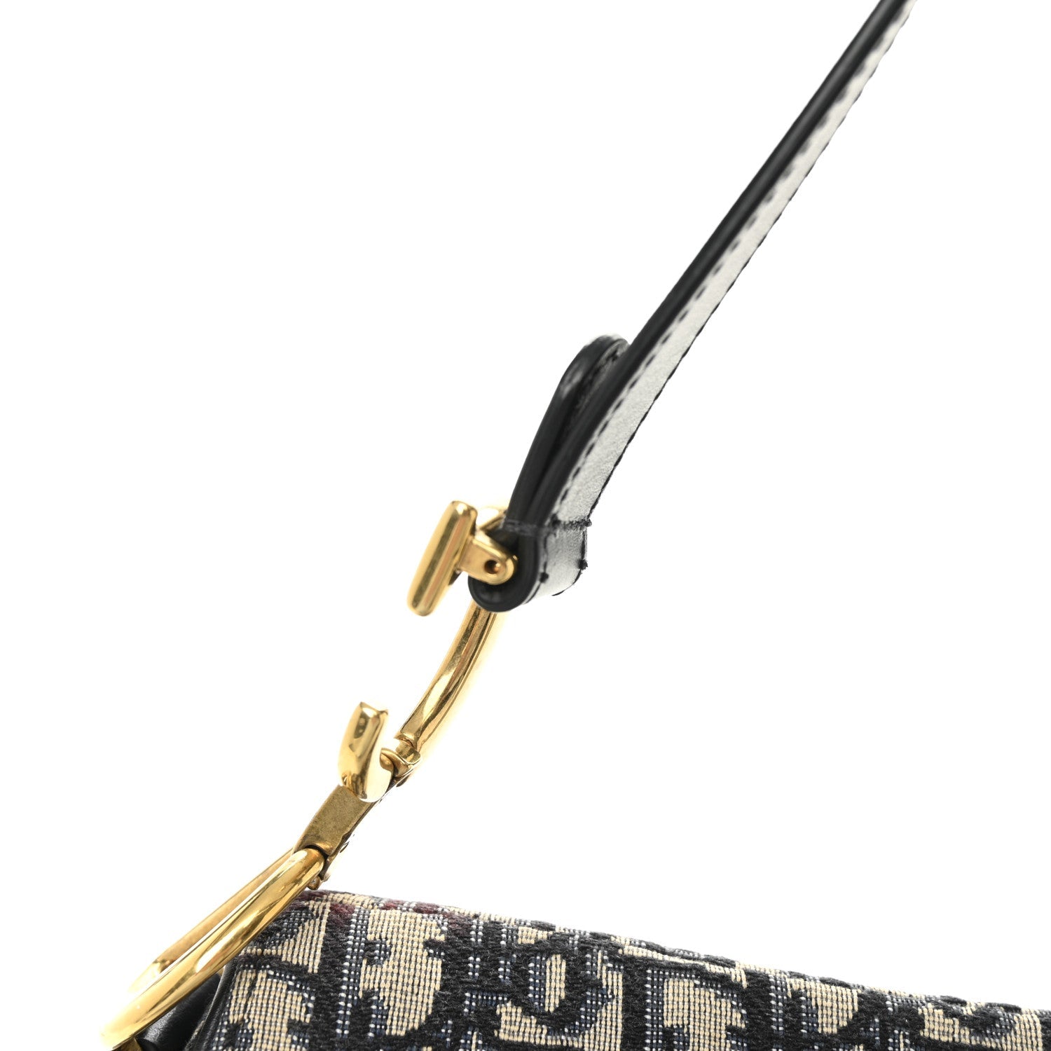 Christian Dior Oblique Saddle Bag Blue
