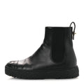 Calfskin Cap Toe CC Ankle Boots 38 Black