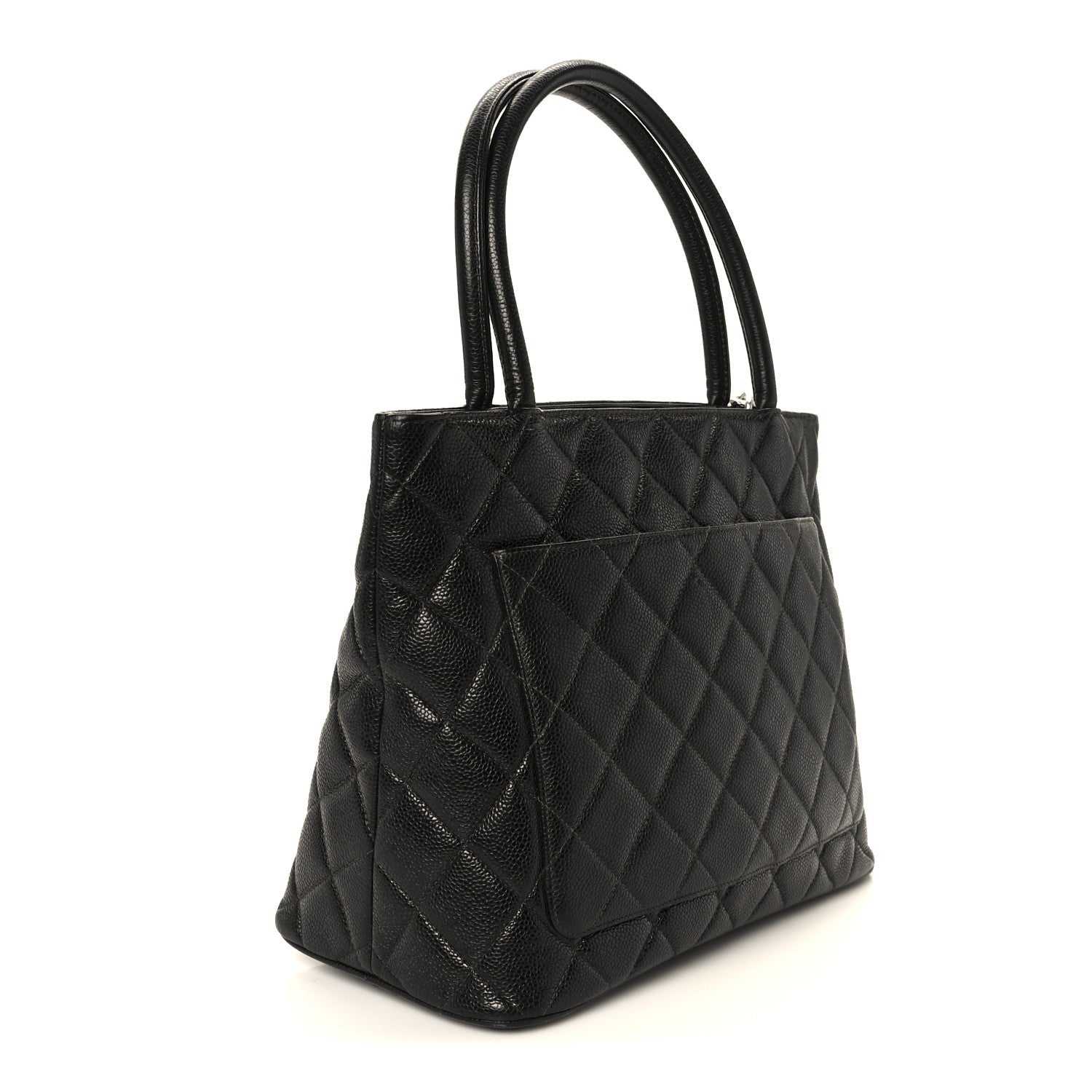Chanel Caviar Quilted Medallion Tote Black