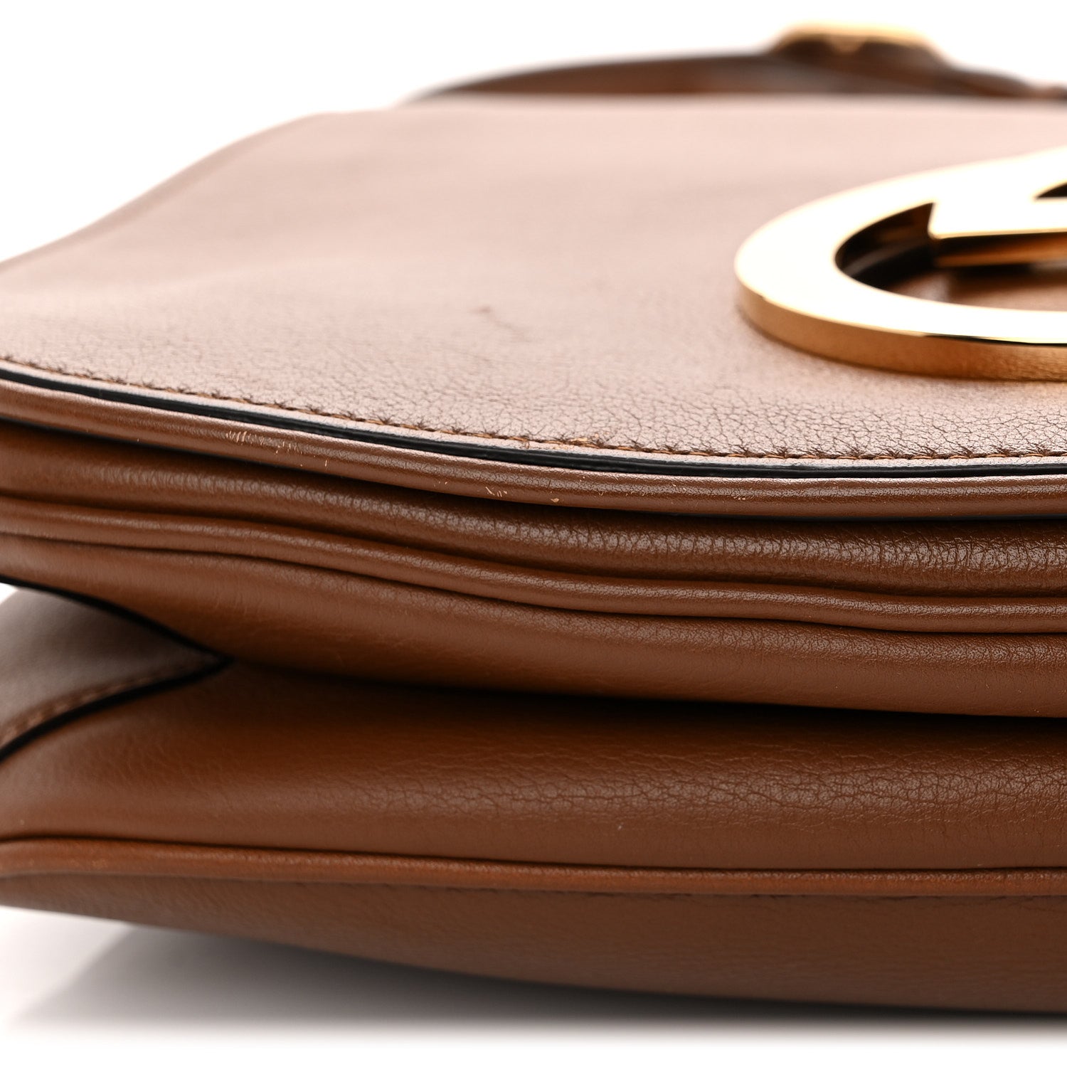 Gucci Roxy Calfskin Web Medium Blondie Shoulder Flap Bag Cuir