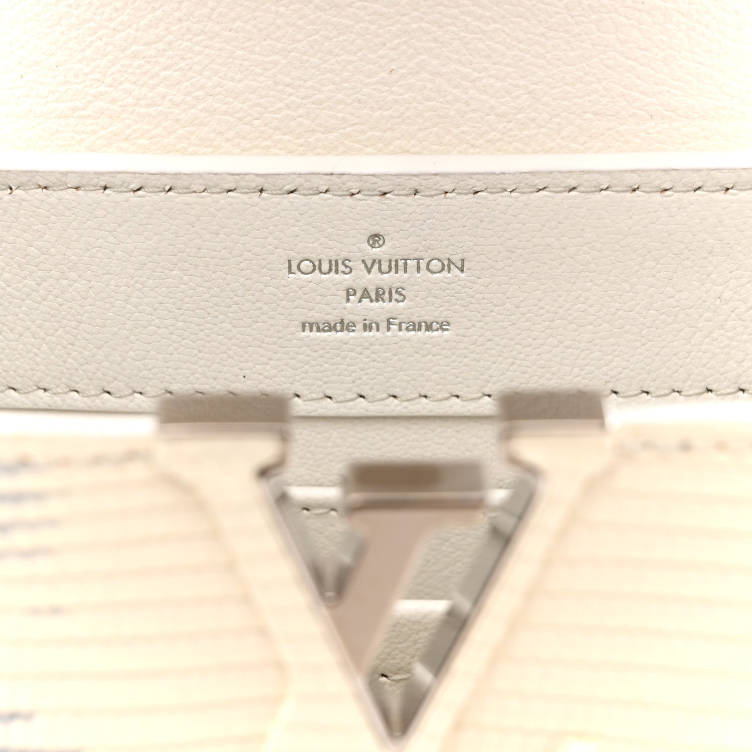 Louis Vuitton Lizard Capucines Mini White