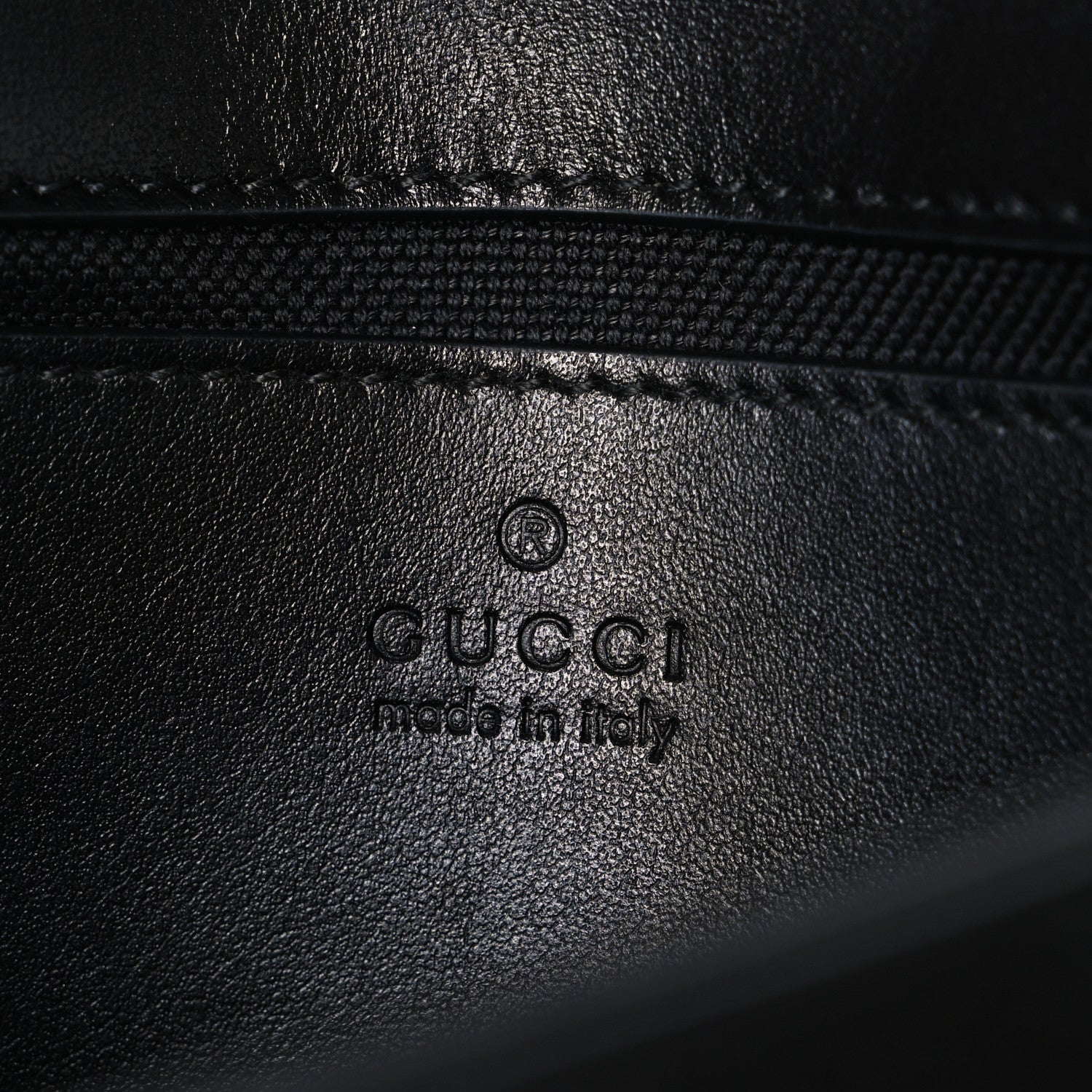 Gucci Calfskin Matelasse Monochrome Mini GG Marmont Shoulder Bag Black