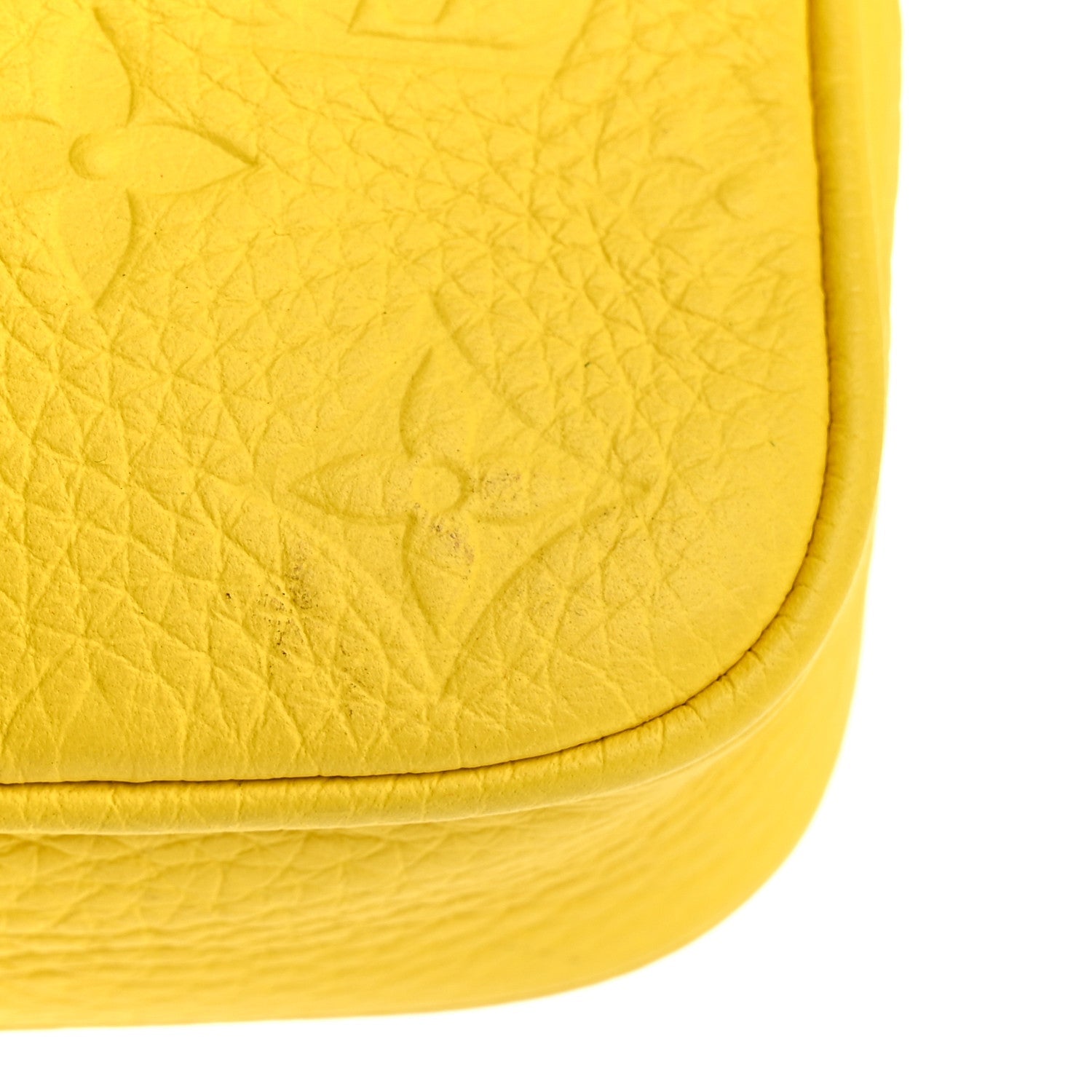 Louis Vuitton Taurillon Monogram Pochette Volga Yellow