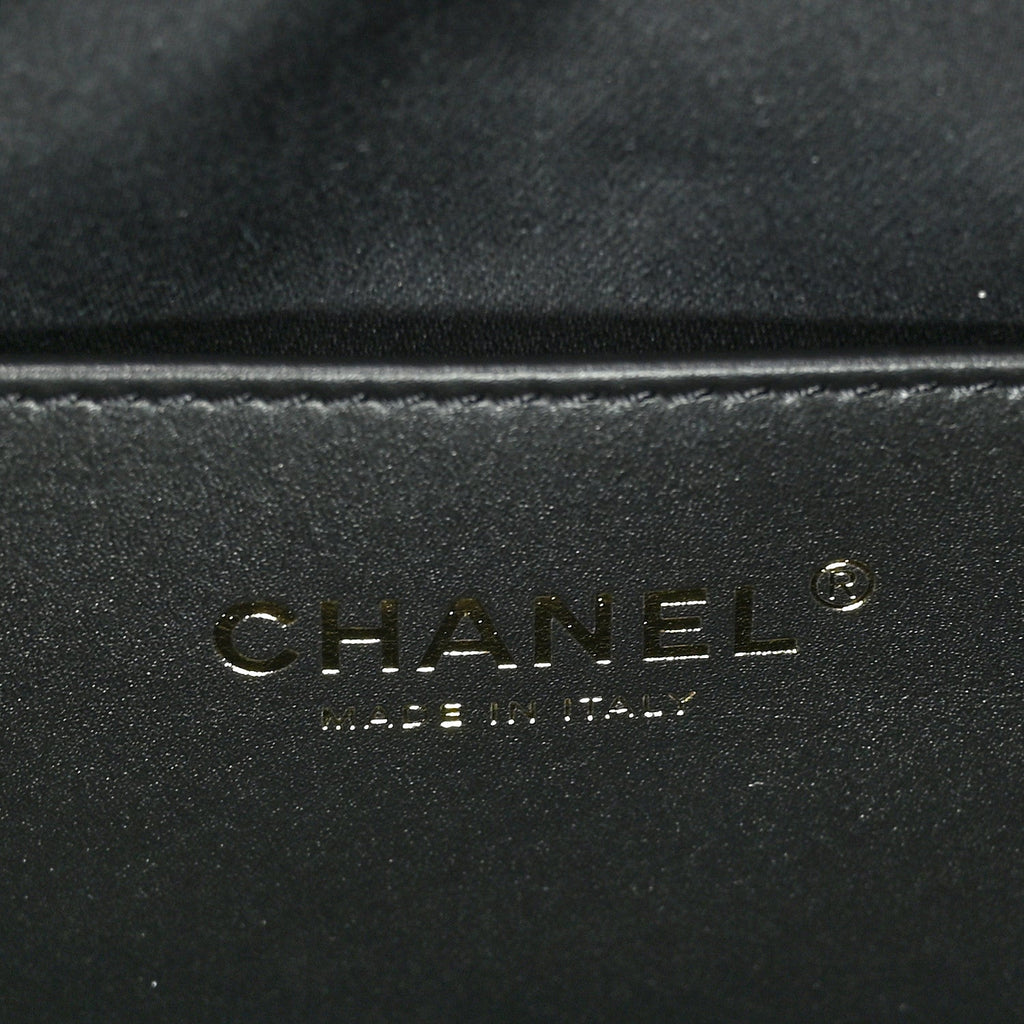 Chanel Washed Denim Quilted Medium Chanel 25 Handbag Black