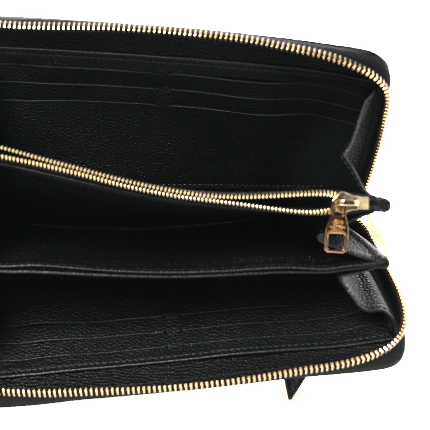 Louis Vuitton Empreinte Monogram Giant Zippy Wallet Black Beige