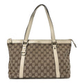 Gucci Monogram Medium Abbey Tote Off White