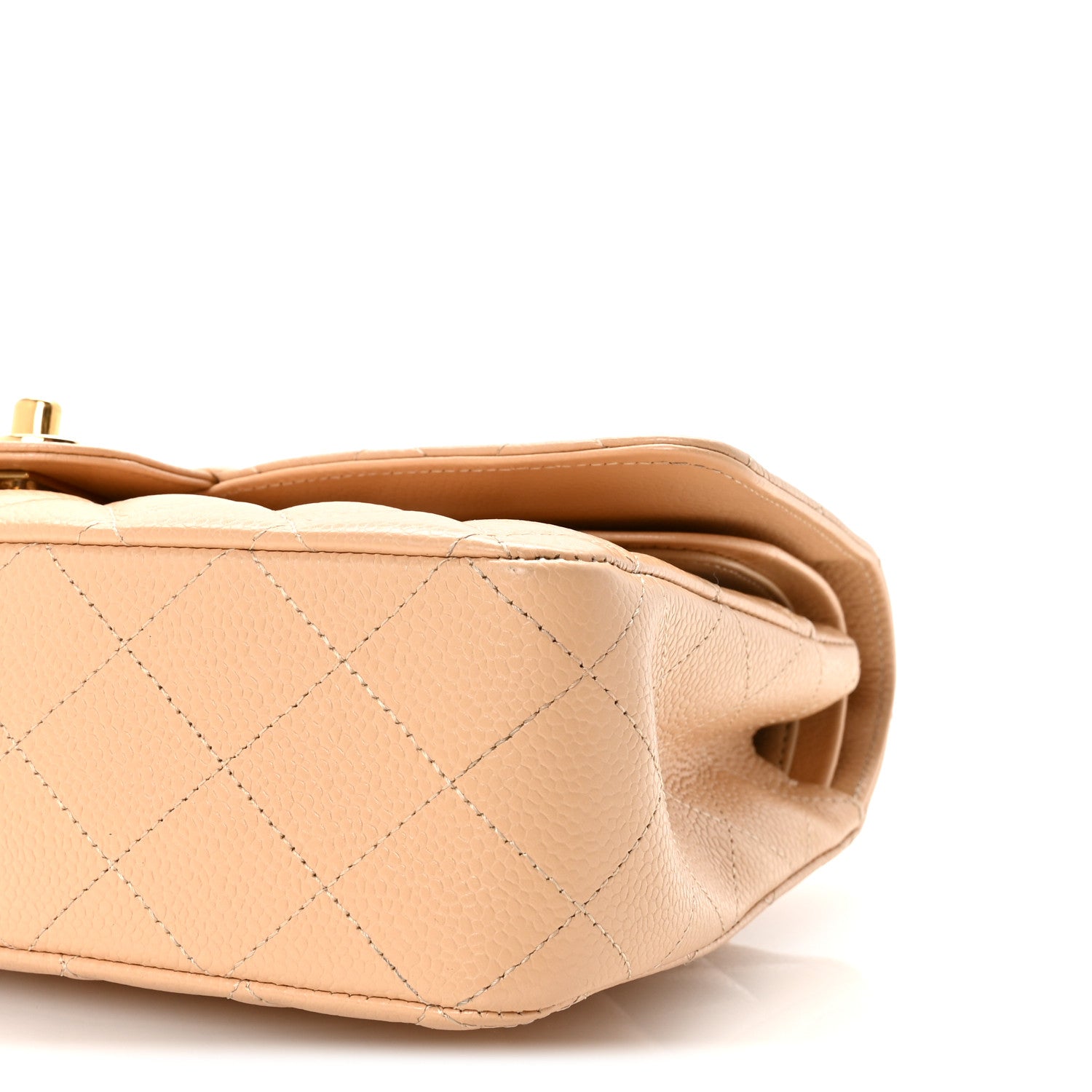 Chanel Caviar Quilted Medium Double Flap Beige