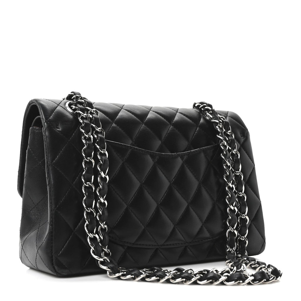 Chanel Lambskin Quilted Small Double Flap Black