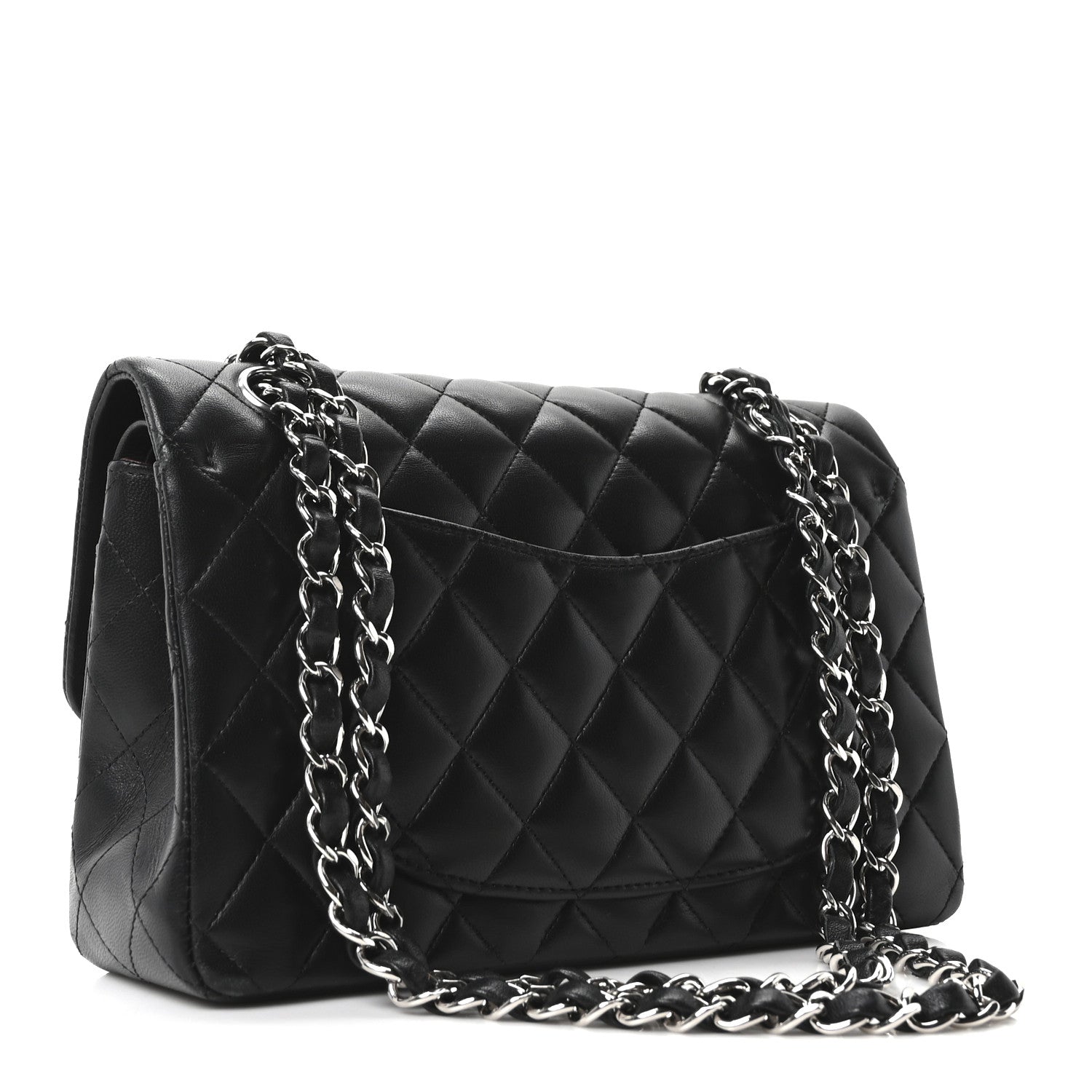 Chanel Lambskin Quilted Small Double Flap Black
