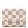 Louis Vuitton Damier Azur Rosalie Coin Purse Rose Ballerine