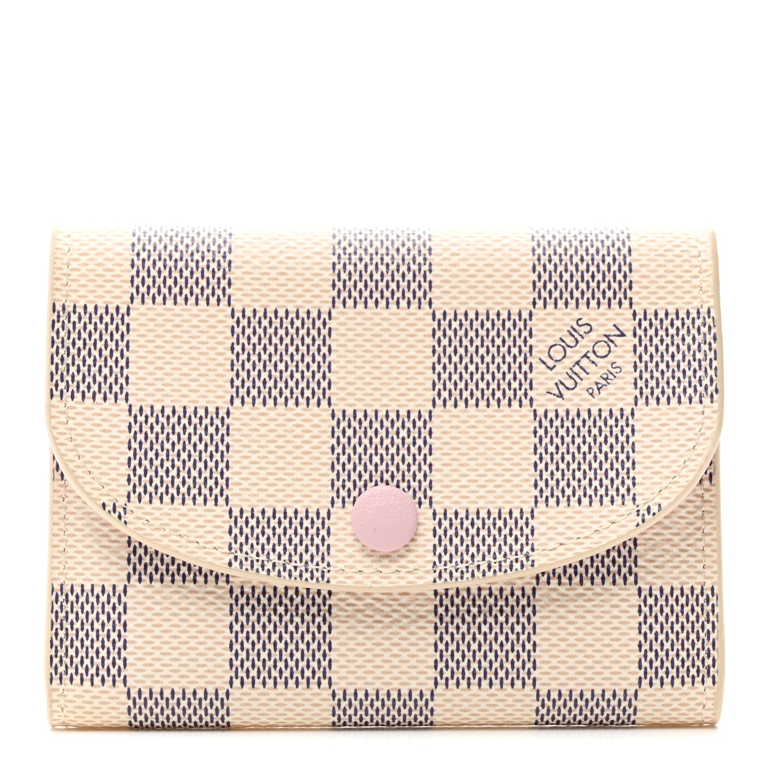 Louis Vuitton Damier Azur Rosalie Coin Purse Rose Ballerine
